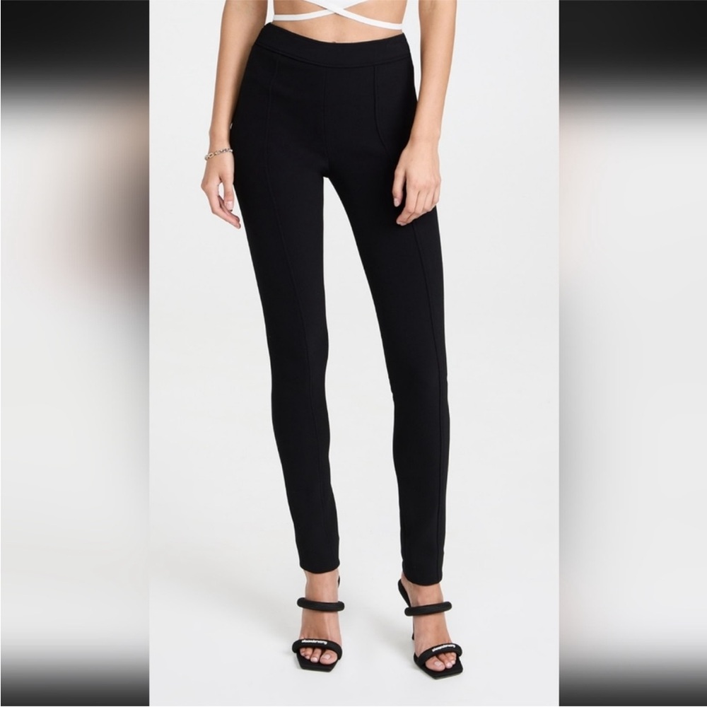 Proenza Schouler bi-stretch Crepe Slim Pants black zipper leg size 4 NWT NEW